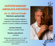 Pozvánka - koncert Jaroslava Svěceného - 30.11.2023