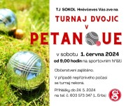 Turnaj dvojic v PETANQUE - 1.6.2024