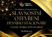 Otevření denního stacionáře 30.10.2025 Hořiněves