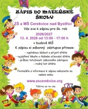 Zápis do MŠ Cerekvice 13.4.2026