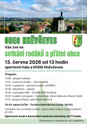 Setkání rodáků a přátel obce Hněvčeves - 13.6.2026