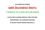 Sběr železného šrotu 23.5.2026