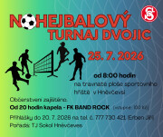 Nohejbalový turnaj dvojic - 25.7.2026