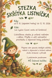 Stezka skřítka Listeníčka - 9. - 12.10.2026 Lysice
