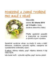2019-03-30 Jarní tvoření