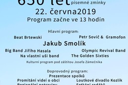 650 let od první písemné zmínky obec Sovětice