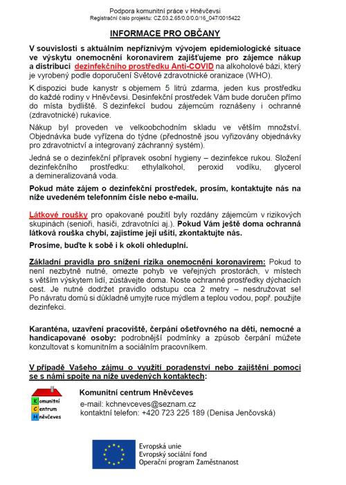 Informace pro občany