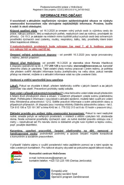 Aktualizované informace