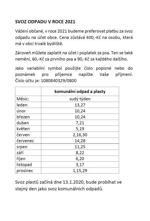 Informační leták