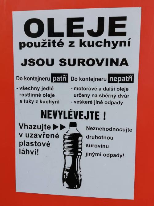 Kontejner na rostlinné oleje